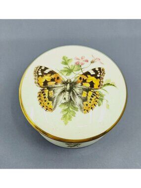 Royal Worcester Butterfly Trinket Box